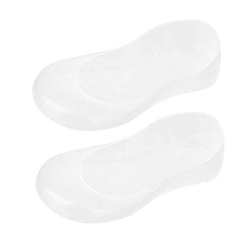Didiseaon Heel Pads for Shoes Gel Socks Foot Care Silicone Socks Foot Moisturizing Crack Pad White