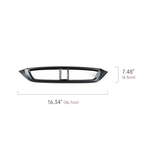 Image of Center Air Vent Outlet Panel Decals for Honda CR-V 2017-2022 Accessories CRV ABS Carbon Fiber Stickers