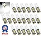 921 RV Interior LED Light Bulbs, T10 912 194 LED Camper Light Replacement Bulbs for RV Car Dome Map Door License Plate Trailer Backup Reverse Lights, White 42-SMD Super Bright (White, 20)
