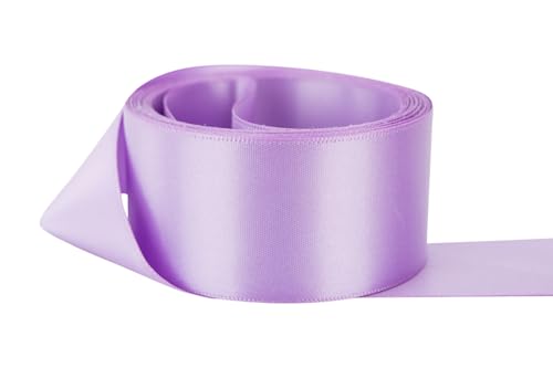 Image of Ribbon Bazaar Double Faced Satin 7 /8 inch Lilac 25 Yards 100% Polyester Ribbon