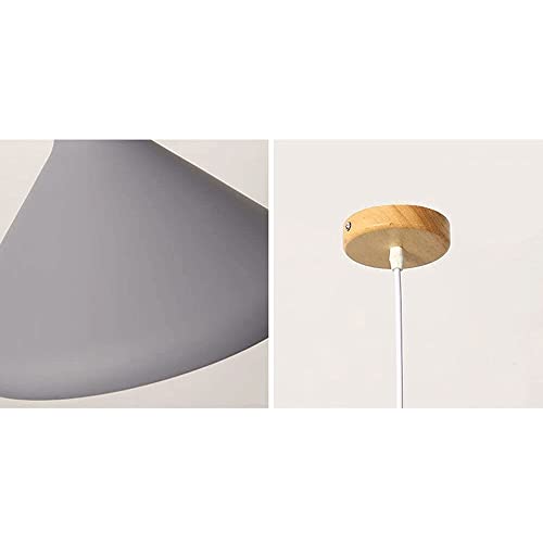 Lámpara colgante E27 de aluminio minimalista estilo nórdico para dormitorio 6