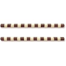 Dobla Dark and White Chocolate Striped Mikado Sticks, 4" Long - 335 Count | Premium Belgian Chocolate, Kosher Dairy, Perfect for Gourmet Dessert Decoration
