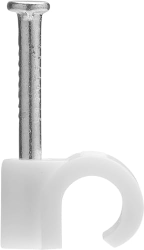 Miniatura 4 de Grapas Para Cable Ø 4 A 7 Mm Blanco Bolsa De 50