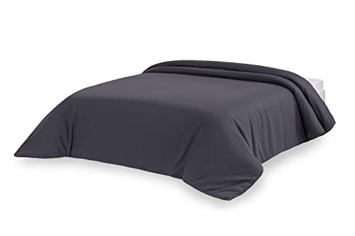 Todocama Extra Soft Microfibre Duvet Cover Dark Grey - Bed 105/120-180 x 220 cm, Gris Oscuro, Cama 105/120 - 180x220cm - Image 2