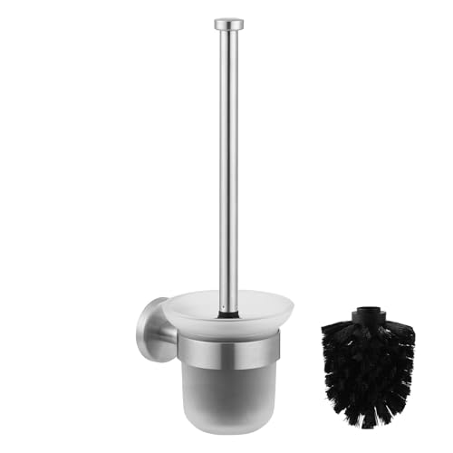 Dailyart Murale Brosse de Toilette montée, Verre de Cuvette de Toilette avec Le Support-Comprend...