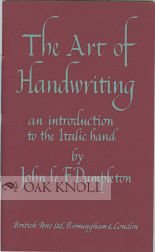 Paperback The Art of Handwriting, an introduction to the italic hand Book