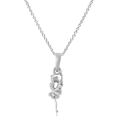 Pendentif en argent sterling 925 collier Happy Dancing Girl chic