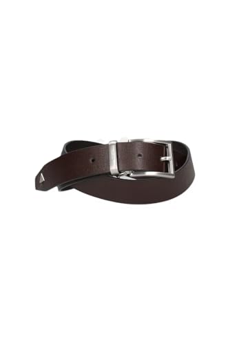 Ceinture réversible en cuir véritable GUESS de 3,5 cm d'épaisseur de haute qualité taille M