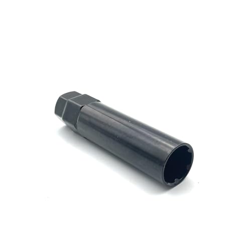 Image of 9 /16-18 Wheel Lug Nuts,32pcs Lug Nut 2 inch Long Spline Drive Cone Seat with 1 Socket Key Compatible with 1994-2011 Dodge Ram 2500 3500 8 Lug Aftermarket Wheels