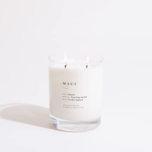 Brooklyn Candle Studio Maui Escapist Candle | Luxury Scented Candle, Vegan Soy Wax, Hand Poured In The Usa | 70 Hour Slow Burn Time | 13 Oz #TOP28