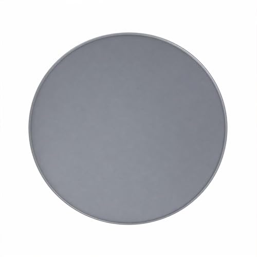 Image of Metal Side Table for Living Room | End Table, Coffee Table, Bedside Table, Plant Stand for Indoor Outdoor | Round Metal Table, Sofa Side Table (Anti-Rust, No Assembly Required) | Grey