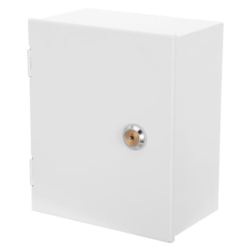 MALUGOGO Caja Protectora Tamaño 18.5x15.5x9.7cm de Hierro con Acabado Esmaltado Resistente al Polvo y Forma de Paraguas para Enchufe Adecuado para Exteriores y Baños