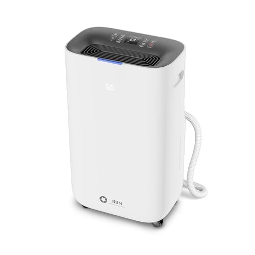 Smart 5000 Sq.Ft Dehumidifier for Home, 80 Pint/D, Efficient with Drain Hose
