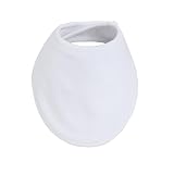 Baby's Only - Bandana slab - Slabber Pure - Wit - 100% ecologisch katoen - 0-8 maanden - Verstelbaar in twee maten