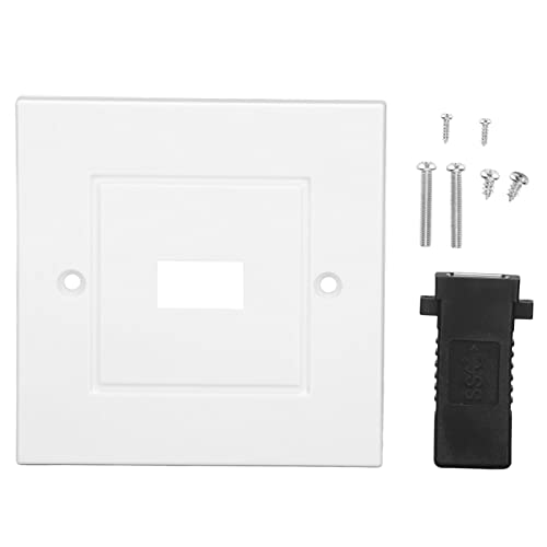 Socket Face Plate Usb 3.0 Outlet Wall Plate White Abs Usb 3.0 Outlet Wall Plate High Speed Charging Socket Face Plate For Home Office Hotel - Image 4