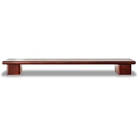 TGPL Monitor Stand Wood Computer Stand Adjustable Height Monitor Stand Riser Desktop Stand Monitor Stand For Desk (Color : Brown, Size : 80 * 20 * 6/8cm) Cover