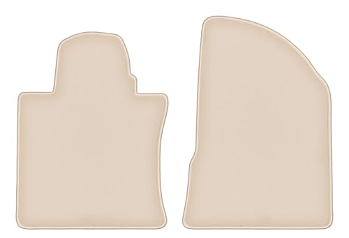 Tapis de sol SsangYoung Musso SUV 2018- Fortuna lot de 2 tapis avant velours beige