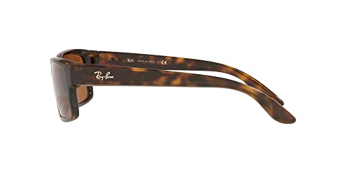 Ray-Ban Rb4151 Rectangular Sunglasses, Light Havana/Brown, 59 Mm #TOP3