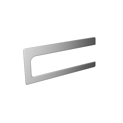 Emco Art Handtuchring Chrom, Handtuchhalter, Wandmontage, Handtuchständer offen, beweglich, Breite 240 mm - 165500101, Grau