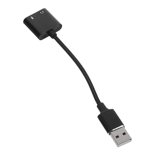 KONTONTY Adaptador de Audio USB y Convertidor de Sonido para Pc,