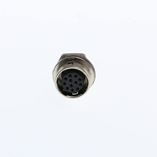 Eonvic Hirose Metal Circular Connector 12 pin Female Socket HR10A-10R-12S for Sony AVT CCD Industrial Camera