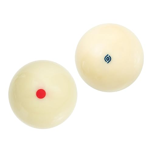 GOOHOCHY 2Pcs Wear Resistant Billiard Balls Replaceable Pool Balls for Professional Training Scratch Impact Resistant Mixed Style