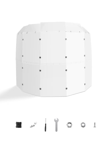 VEVOR Drum Shield, 5 Panels 2ft x 5ft Portable Acrylic Drum Cage with Zinc Alloy Hinges and Deflectors for Church Concert Halls, Drum Shields Drum Sound Barrier Suitable for Practice and Performance