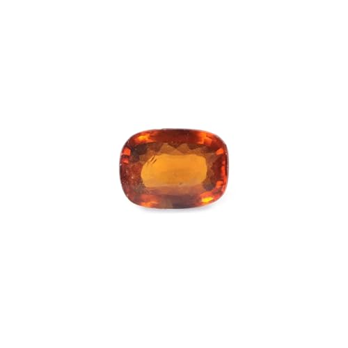 Hessonite africaine coussin de 13,64 mm pour sertir un pendentif sur mesure en or ou argent