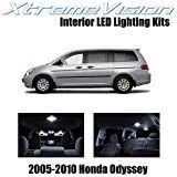 XtremeVision LED interior para Honda Odyssey 2005-2010 (11 piezas) kit de LED interior blanco puro + herramienta de instalación