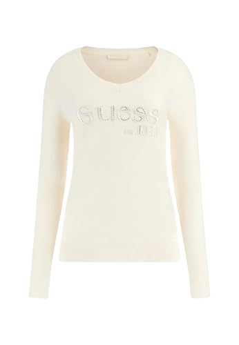 GUESS Damenpullover Saylor W5BR41Z2NQ2, weiß, L