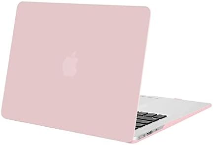 MOSISO Compatible with MacBook Air 13 inch Case (Models: A1466/A1369, Older Version 2010-2017 Release), Protective Plastic Hard Shell Cover Case, Rose quartz