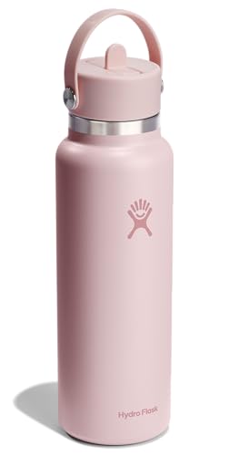 Image of Hydro Flask Water Bottle - Insulated Stainless Steel - Wide Straw Lid, Non Spill, Leakproof in 40 Oz Agave Green