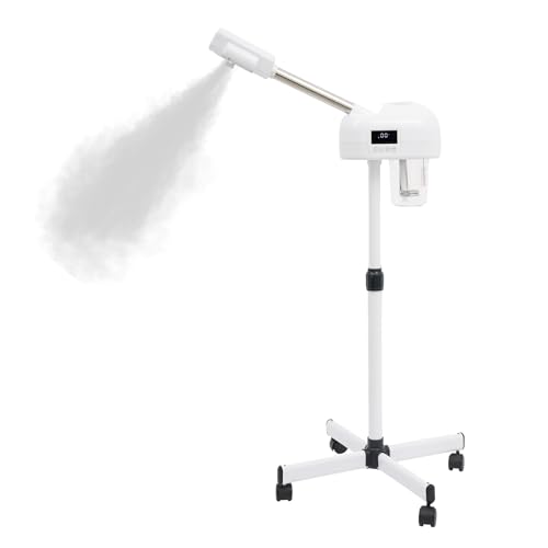 Vaporizador facial vertical, nano iones y ozono, limpiador de poros, sauna facial, dispositivo de vapor, humidificador para hidratación y cuidado de la piel