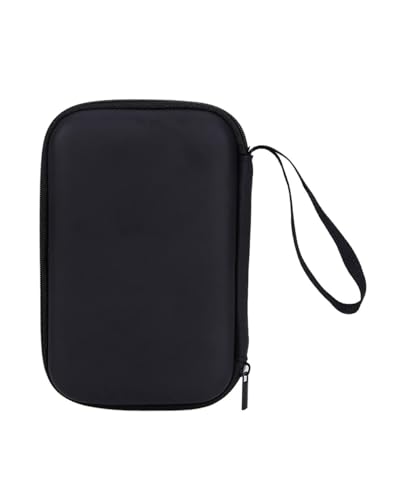 HUVZOR 1 pièce Housse de Protection pour Nintendo New 3DS XL, avec Etui et, Sac de Voyage, Etui et Films de Protection pour Ecran Supérieur et Inférieur(noir)
