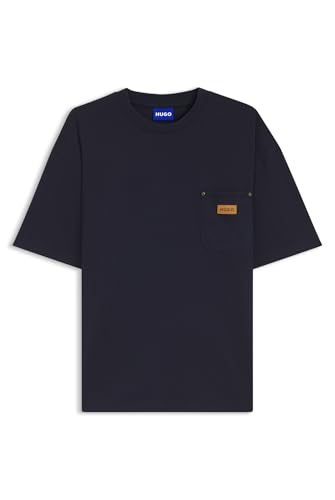 T-Shirt Homme Hugo Nevado 10280098 en jersey de coton haut de gamme coupe droite