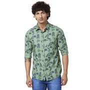 Image of Spykar Men's Slim Fit N /A Full Sleeve Printed Casual Shirts