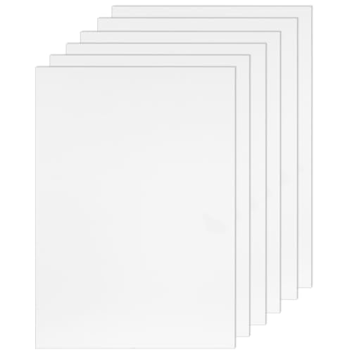 7 Stück A4 Kunststoffplatten, Polypropylen Platte Weiß, PP Kunststoffplatte 1mm, 21 x 29,7 cm Plastikplatte, für Modellbau Modellieren DIY Kunst und Bastelplatten