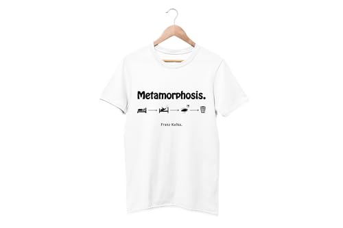 Image of Metamorphosis by Franz Kafka Minimalistic Design Premium 180 GSM 100% Cotton T-Shirt Ultra-Soft, Breathable & Durable Fabric
