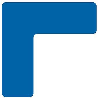 5S Location Marking Corner- (Various Sizes Available) Durable L Shaped Floor Marker by Graphical Warehouse- Vibrant Colors, Rounded Corners (