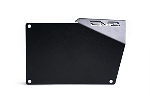 DV8 Offroad License Plate Relocation Bracket for 2021-2026 Ford Bronco | Compatible with The Factory Steel Modular Front Bumper | Side Mounted | Does Not Block Grille