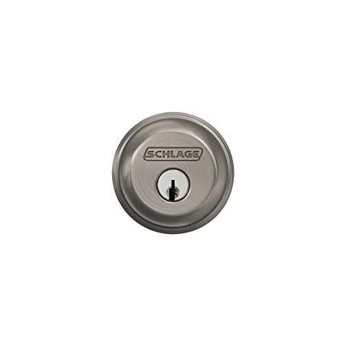 Schlage B60 N 619 Deadbolt, Keyed 1 Side, Highest Residential Security, Satin Nickel by SCHLAGE - Image 6