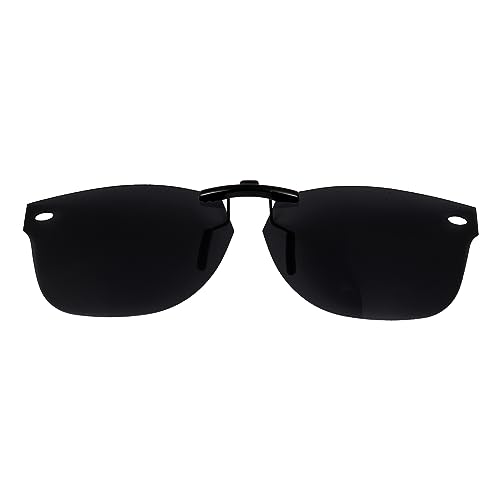Image of Polarized CLIP-ON Sunglasses for Ray-Ban New Wayfarer RB5184 (RX5184) (Black, 50 X 18)