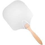 Aluminum Pizza Peel 12x14' - Metal Pizza Paddle with Foldable Wooden Handle Easy Storage - Pizza...