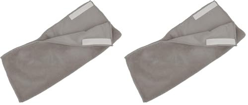 Homéa, Mikrofaser-Bodentuch mit Klettverschluss, 40 x 35 cm, Taupe