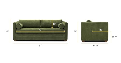 Image of Poly & BARK Napa 82 inch Pull-Out Sofa Bed - Upholstered Sleeper Sofa with Storage Console and Hidden Mattress - Stylish Sofa Bed for Guest Rooms, Apartments, Living Rooms and More