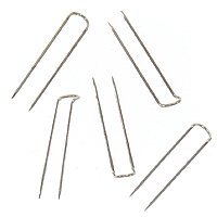 888 Display USA, Inc888 Display USA, Inc® - Jewelry Display Jeweler's Pins Upin or U-Pin Shape for securing Jewelry - Free Storage Organizer (100, Silver)