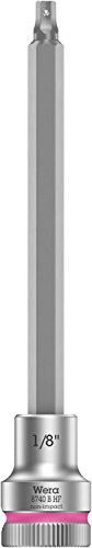 WERA ���F�� �����p3/8DR Hex-Plus�r�b�g�\�P�b�g ��[�T�C�Y1/8inch �S��107mm 003081