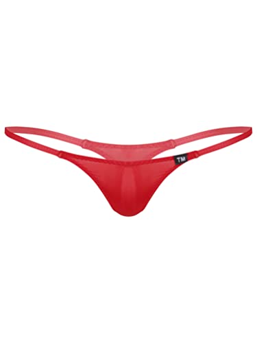 iiniim Mens Cool Ice Silk G-String Thongs Thin Strap Micro Underwear T-Back Sissy Panties