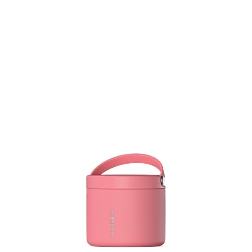 Hydrapeak 18oz Stainless Steel Vacuum Insulated Food Jar | Hot Food and Cold Food, Wide Mouth Leak-Proof Soup Jar for Adults, 10 Hours Hot and 16 Hours Cold (Neon Crush)