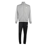 adidas Uomo 3-Stripes French Terry Track_Suit, medium grey heather/white, XL